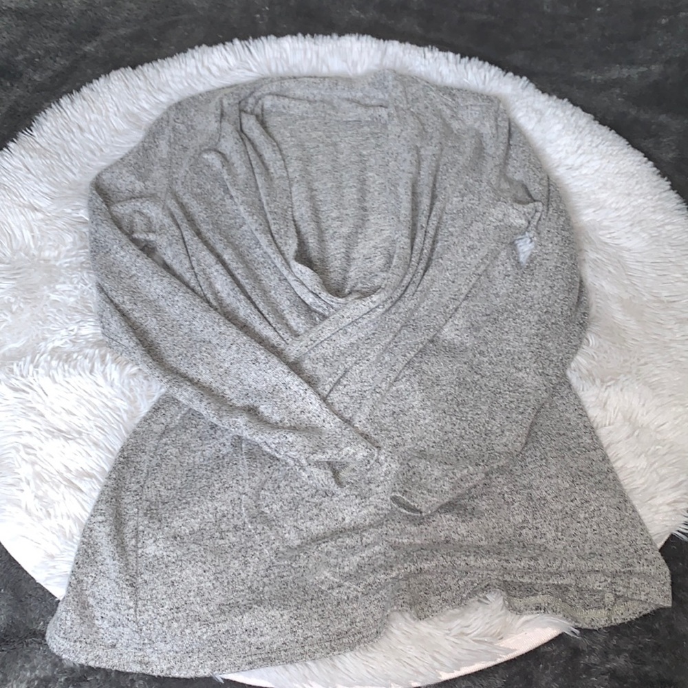 RARELY WORN- light grey cardigan (soft and stretchy material)